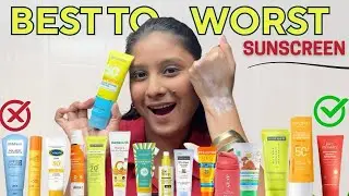 Top 10 Sunscreens Ranked WORST to BEST🔥 | Honest Reviews + Amazon Sale Links! #sunscreen #beautyhaul