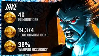 Jake Pro Hanzo in ranked - 46 elims! [ Overwatch Season 30 Top 500 ]
