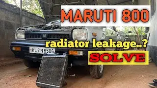 Radiator leakage fixed maruti 800 sb308 tank replacement Malayalam #maruti800 #radiator #leakage 