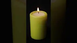 Time Lapse: Large Candle burning down #shorts