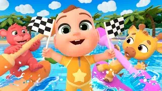 Swimming Pool Challenge & Summer Kids Song | Baby Nursery Rhymes & Kids Songs