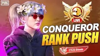 🔴 LIVE | Conqueror Rank Push to Top 100 | PUBG Mobile 🏆