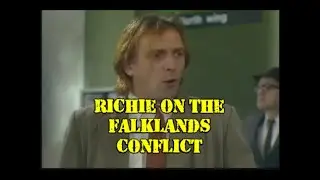 Bottom - Richie on the Falklands conflict Rik Mayall 1980s BBC British Comedy Series
