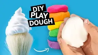 DIY Play Dough Out of Shaving Cream - How to make PLAY DOUGH with only TWO INGREDIENTS!