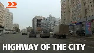 Kazan city tour | Transport highway of the city at 9 o'clock in the morning