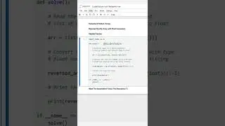 Reversed NumPy Array with Float Conversion – Detailed Version 