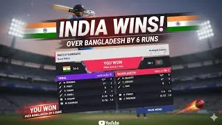 India vs Bangladesh: The Ultimate 2-Over Thriller! 🇮🇳🔥 #cricket #cricketgame #wcc #trending #gaming 