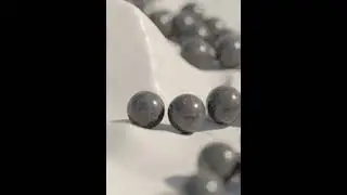 Dynamics Balls - Rigid body and Dispacement Map with c4d