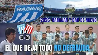 ANÁLISIS DE LA DERROTA DE RACING ANTE ESTUDIANTES | DEBATE DEL 2025 | LO QUE SE VIENE EN 2026