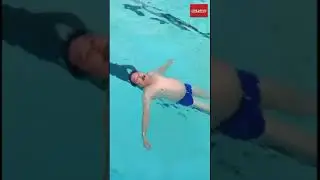 TMC Leader Madan Mitra shares his video of swiming in pool.