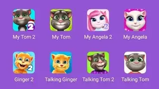 gameplay game my talking tom 2.my angela, talking tom cat, tom hero