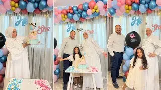 حفلة جنس البيبي￼🤰ياترى ولد ولا بنت 🩷💙 تفتكروا يطلع تؤام اهلي صدموني 😂