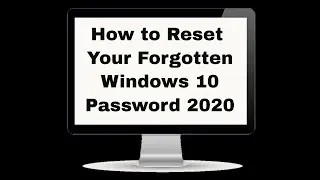 How to Reset your forgotten Windows 10 password 2020 | forgotten password | Windows 10 | New 2020 |