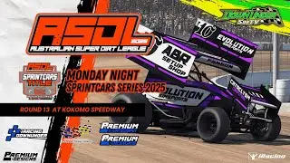 ASDL // 2025 ASDL Title // Monday Night Sprintcars Series 2025 // Round 13 At Kokomo Speedway