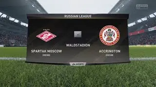 Спартак  - Аккрингтон 7 тур Чемпионата России по футболу РПЛ 2020 2021 FIFA 18 PS5