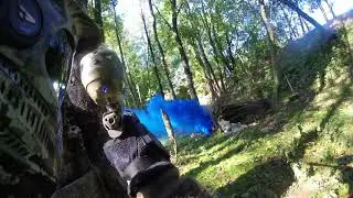 Einsatz eines Rauchprojektors durch das Paintball-Team Hamburg Titans
