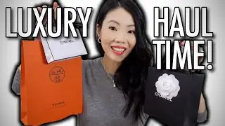 LUXURY UNBOXING! Chanel 21P Necklace, Chanel Mirror, Herm&egrave;s CDC 24 Bracelet Review | FashionablyAMY