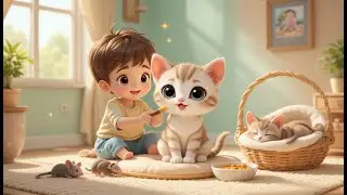 Meow Meow Playtime 🐱🎵| Learn Pet Care for Kids