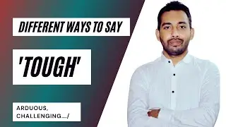 #shorts 8 ways to say 'TOUGH' | English Vocabulary Lesson - Synonyms  of Tough