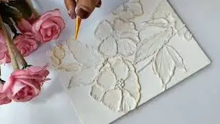 Canvas Texture art koralm।।😳😳#subscribe my youtube channel #unique MF art