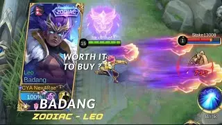BADANG LEO (ZODIAC) SKIN REVIEW & GAMEPLAY♌