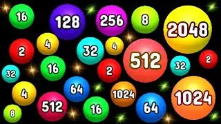 2048 Balls  - Walkthrough Gameplay #gameparkarea #2048 #2048balls #ballpool #puzzlegame