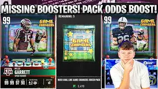 MISSING BOOSTERS! THESE GAME CHANGERS ARE CRACKED! PACK ODDS BOOST FOR 99 SAQUON, MYLES, AND MORE!