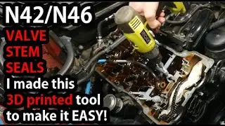 Using 3D printed tool to replace Valve Stem Seals on N42/N46 BMW engine