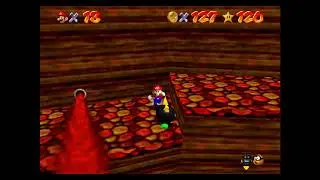 Super Mario 64 - The hardest coin in Lethal Lava Land