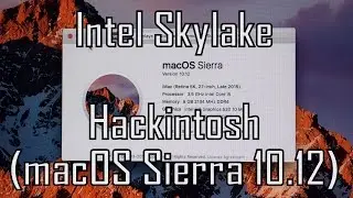 [Hackintosh]macOS Sierra Booting successfully on my Skylake PC