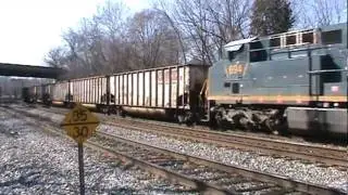 csx cw44 and cw60 pull loaded coal at st dennis