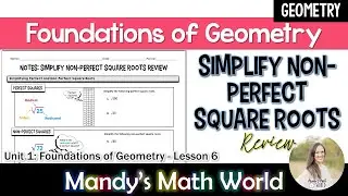 Simplifying Non-Perfect Square Roots Review