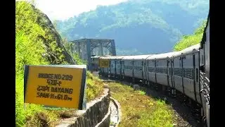 KanchanJungha Express negotiates tall & enormous DAYANG Bridge in Assam