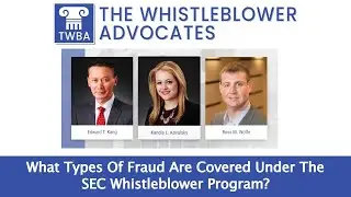 What types of fraud are covered under the SEC whistleblower program? | The Whistleblower Advocates