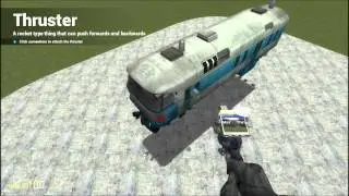 How to make a flying train in Garry's Mod