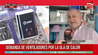 Demanda de ventiladores por la ola de calor - 31/12/25
