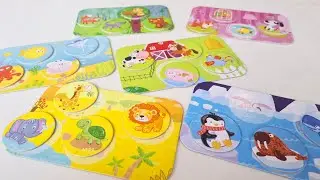 Learn Animals / Educational videos for toddlers / Lotto learning activities