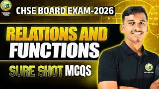 CHSE BOARD 2026 || MATHEMATICS ll RELATION AND FUNCTIONS || MCQ #class12 #bidyasagarclasses_chse