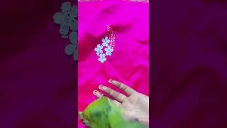 fabric n lace  ll #fabricpainting #shortvideo #flowerlace
