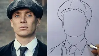 Как рисовать Томаса Шелби / Легкий рисунок Томаса Шелби