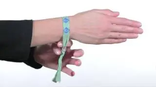 woven wristbands with security lock