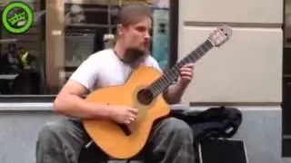 Epic Polish Street Performer! (Guitar Skills)