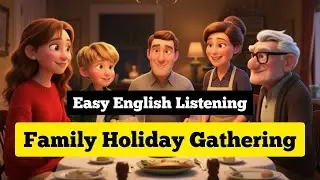 Learn English with Family Story | Cozy American Holiday Gathering | Easy Listening for Beginner