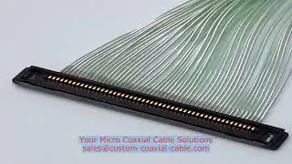 microcoax cable 0.5 mm pitch I-PEX 3049-0401 crimp vs solder joints microcoax cable custom wire manu