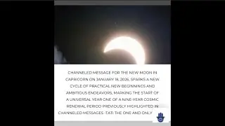 01/12/26 #channeledmessages #newmoonincapricorn #cosmicreset 