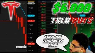 ДНЕВНАЯ ТОРГОВЛЯ TSLA В РЕАЛЬНОМ ВРЕМЕНИ, ПРИБЫЛЬ 6000 ДОЛЛАРОВ (от начала до конца)