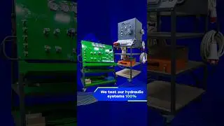We test our hydraulic systems 100% #hydraulics #hydraulicsystem #testbench
