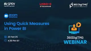Using Quick Measures in Power BI | Webinar | 360DigiTMG