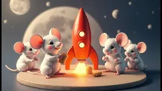 The Mouses dream 😨 | Amazing moon adventure | kids cartoon | English cartoon | The cartoon library