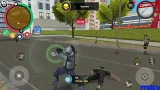 Rope Hero Mafia City Wars Android Gameplay Walkthrough #2: Gravitygun Preview + Mayhem #1